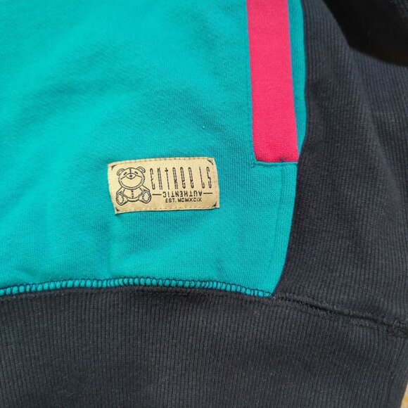 Entree LS Authentic Bear Skateboard Sweatshirt Size Small Blue Black long sleeve - Picture 7 of 16